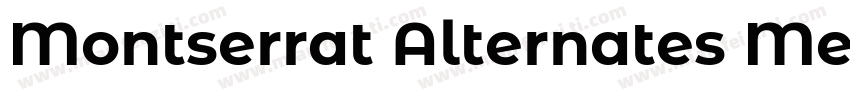 Montserrat Alternates Mediumy字体转换